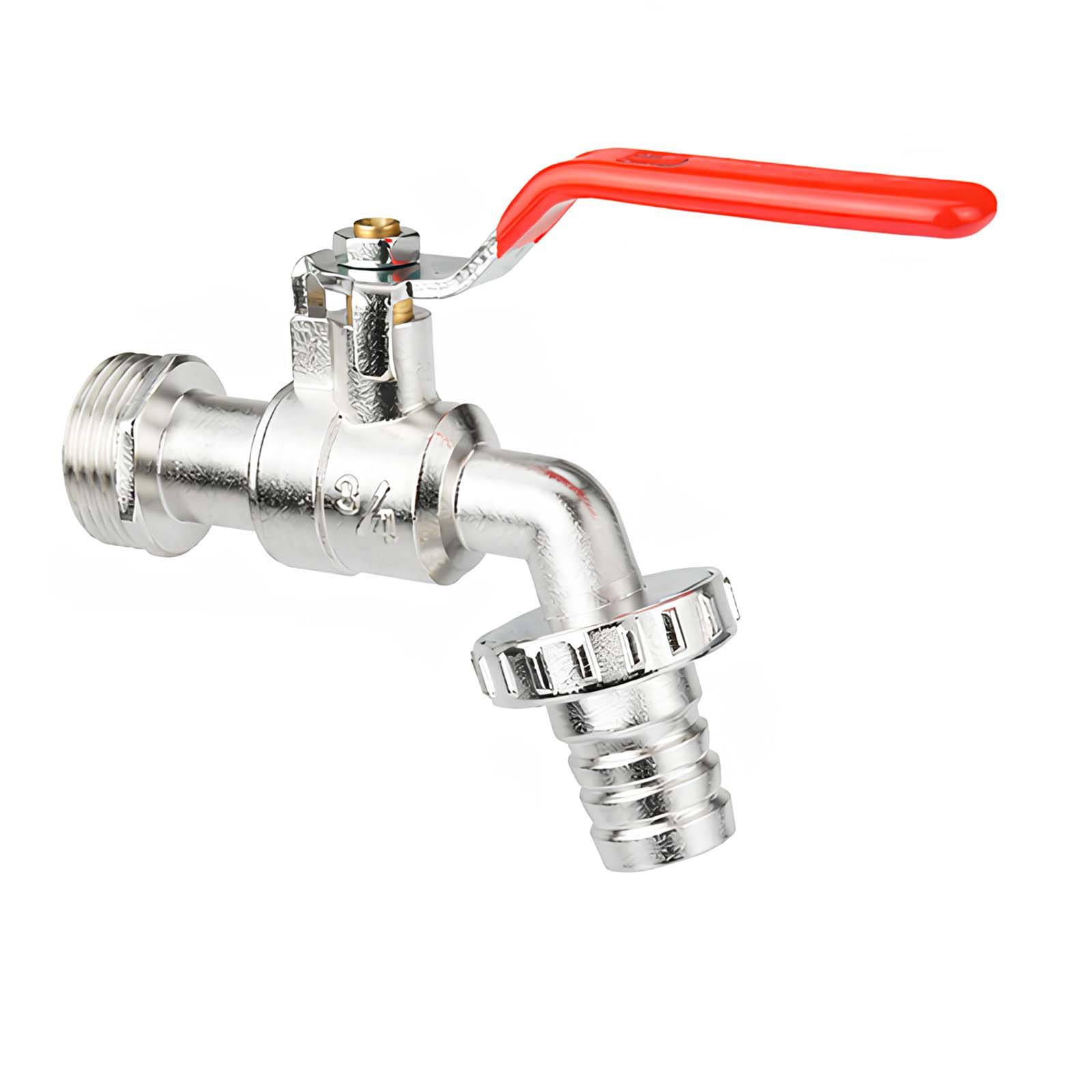 Robinet de Puisage 3/4 pouces avec Levier Quart de Tour et Raccord pour Tuyau-3