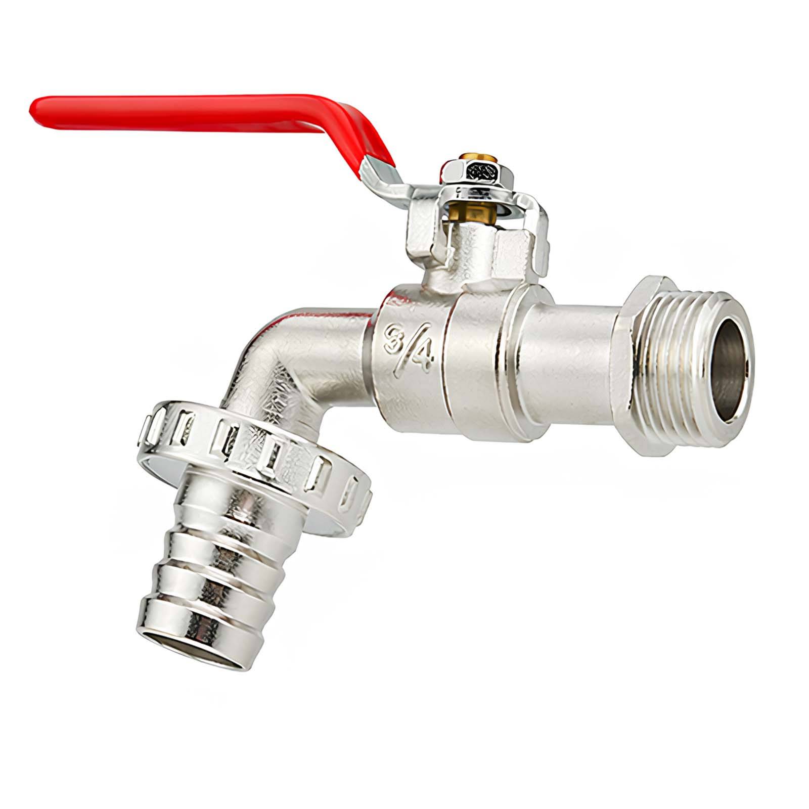Robinet de Puisage 3/4 pouces avec Levier Quart de Tour et Raccord pour Tuyau-4