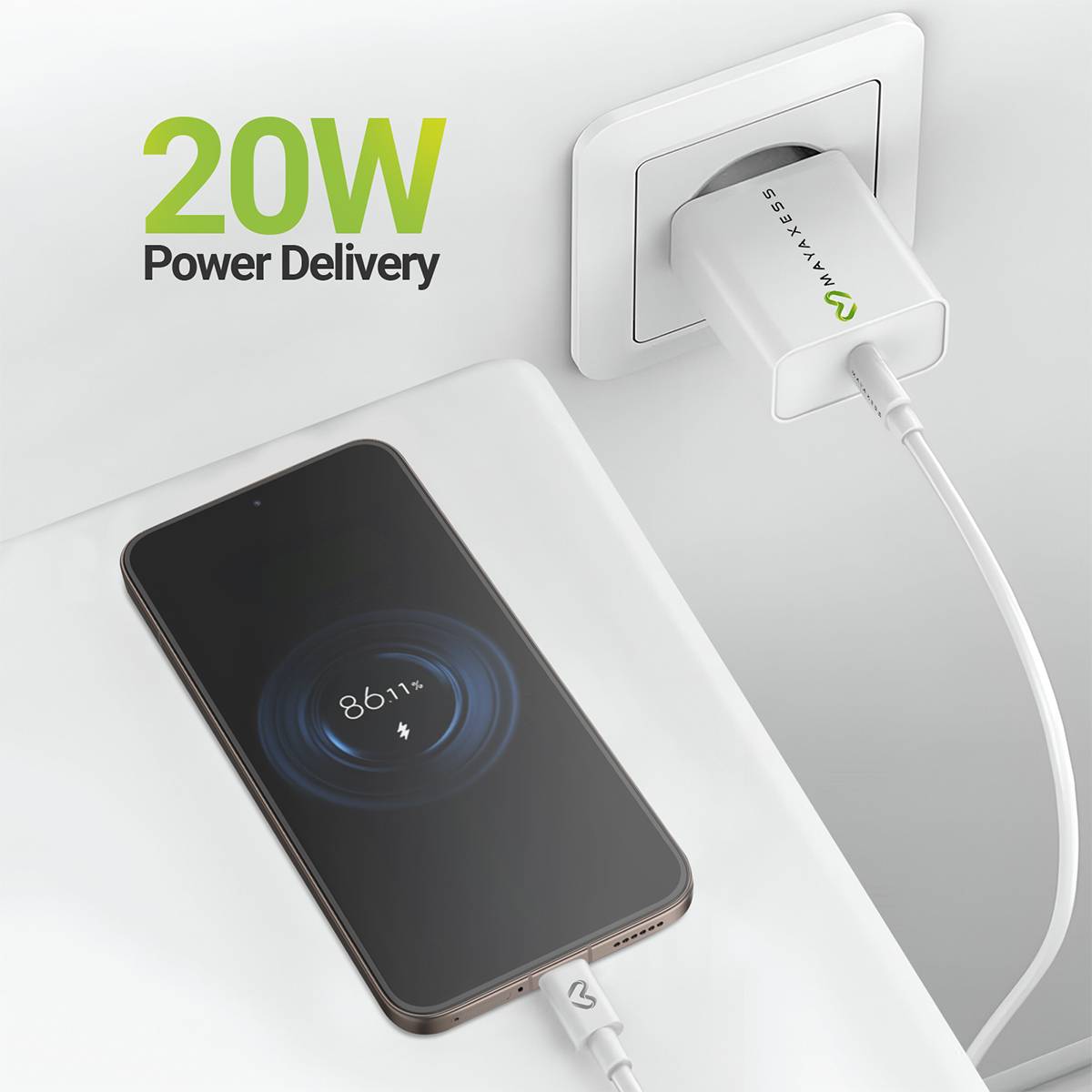 Chargeur Secteur pour Xiaomi 15T Pro 20W + Câble USB-C 1m-4
