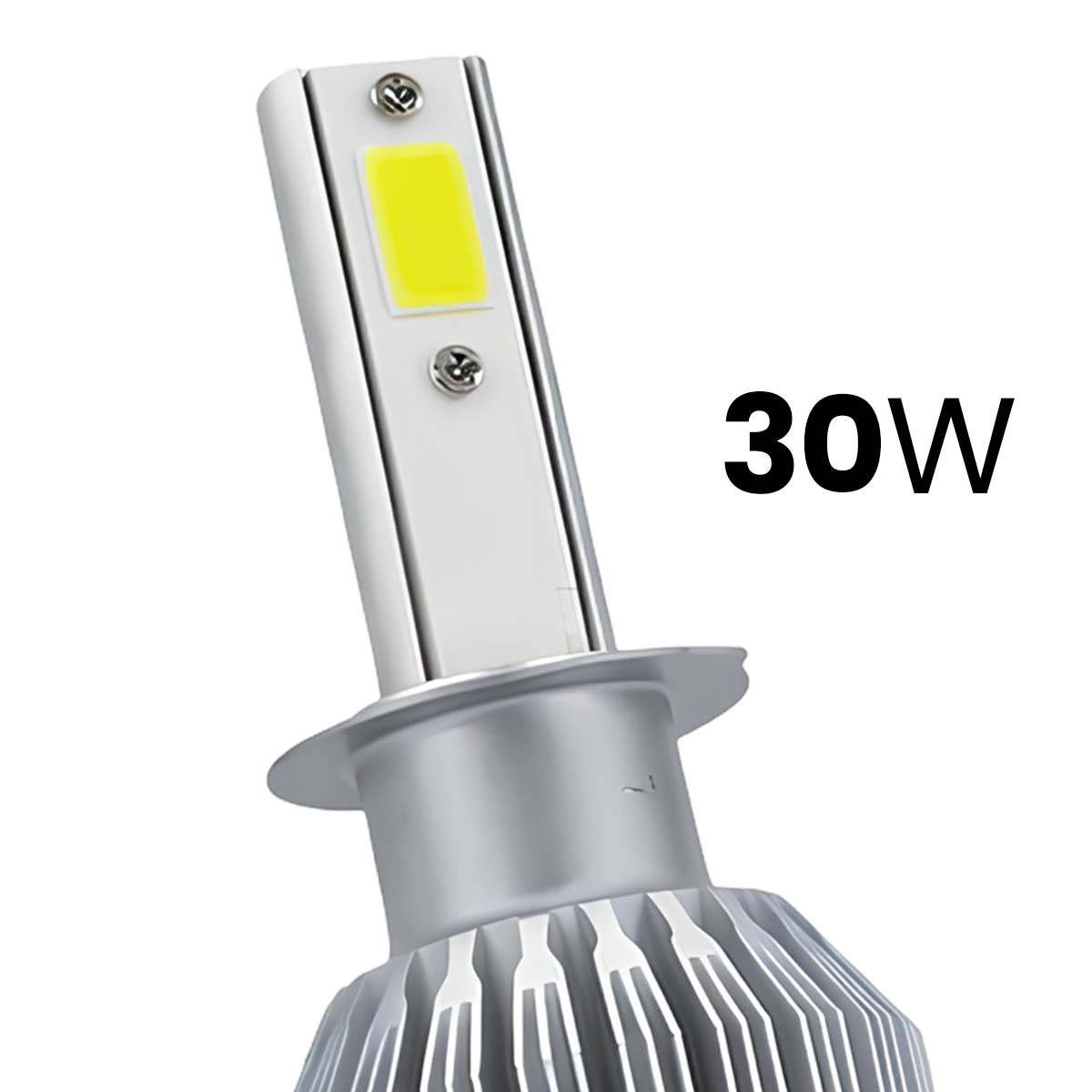 Lot de 2 Ampoules LED Automobile H11 30W 6000K 3600LM avec Dissipation Thermique-3