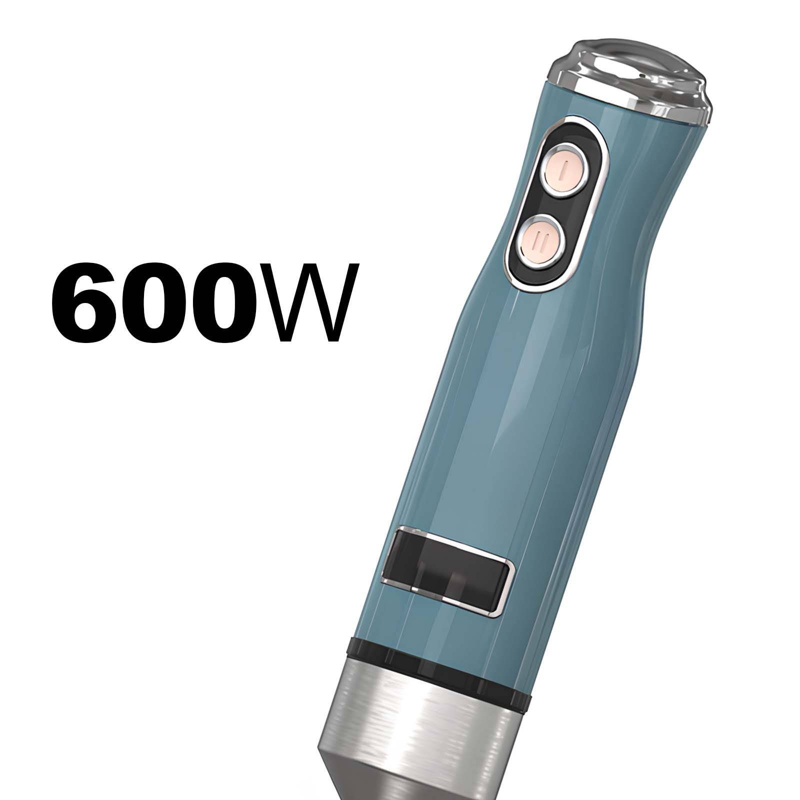 Mixeur Plongeant 600W 2 Vitesses avec Moteur à Bobinage Cuivre et Pied en Inox-4