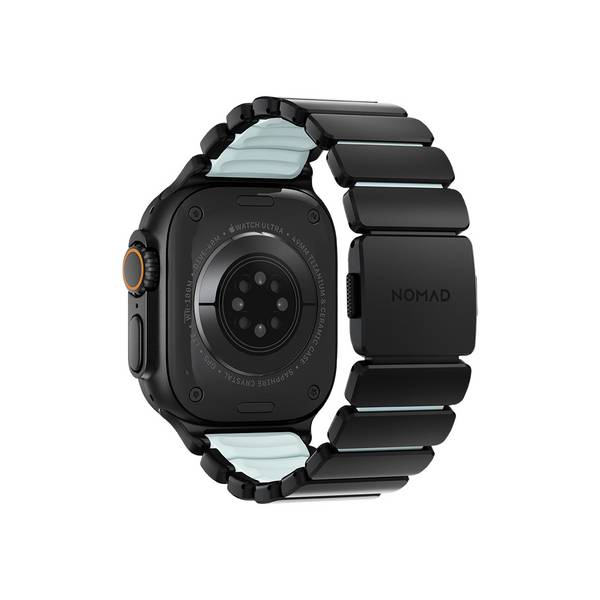 Bracelet pour Apple Watch 49mm Magnétique Design Hybride Modèle Stratos