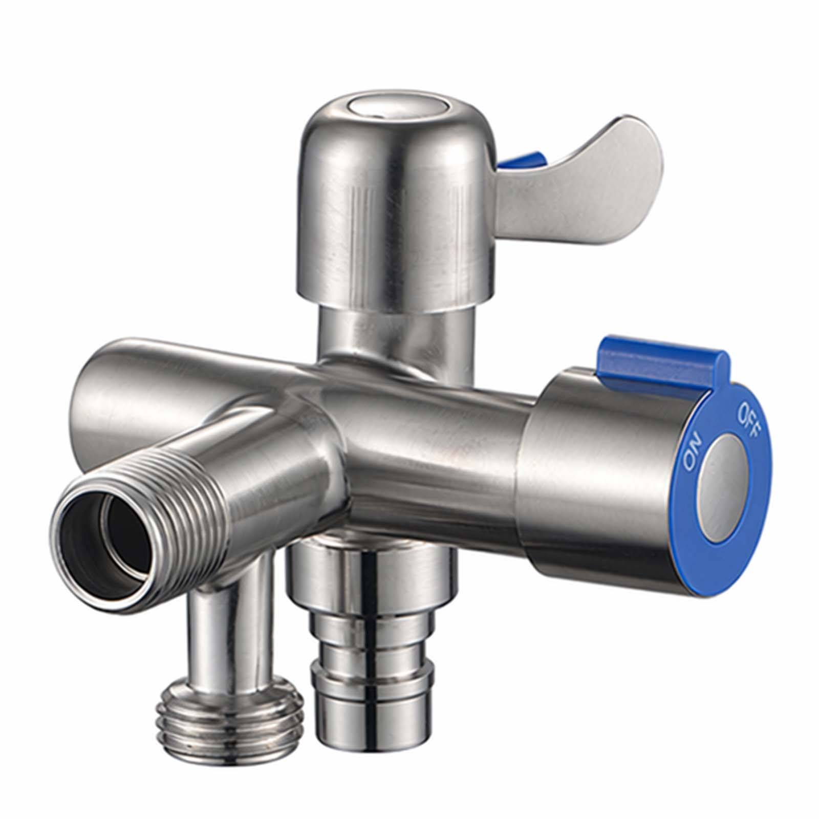 Robinet de Puisage Multifonction 3/4 Inox Électroplaqué avec Vannes de Contrôle-4