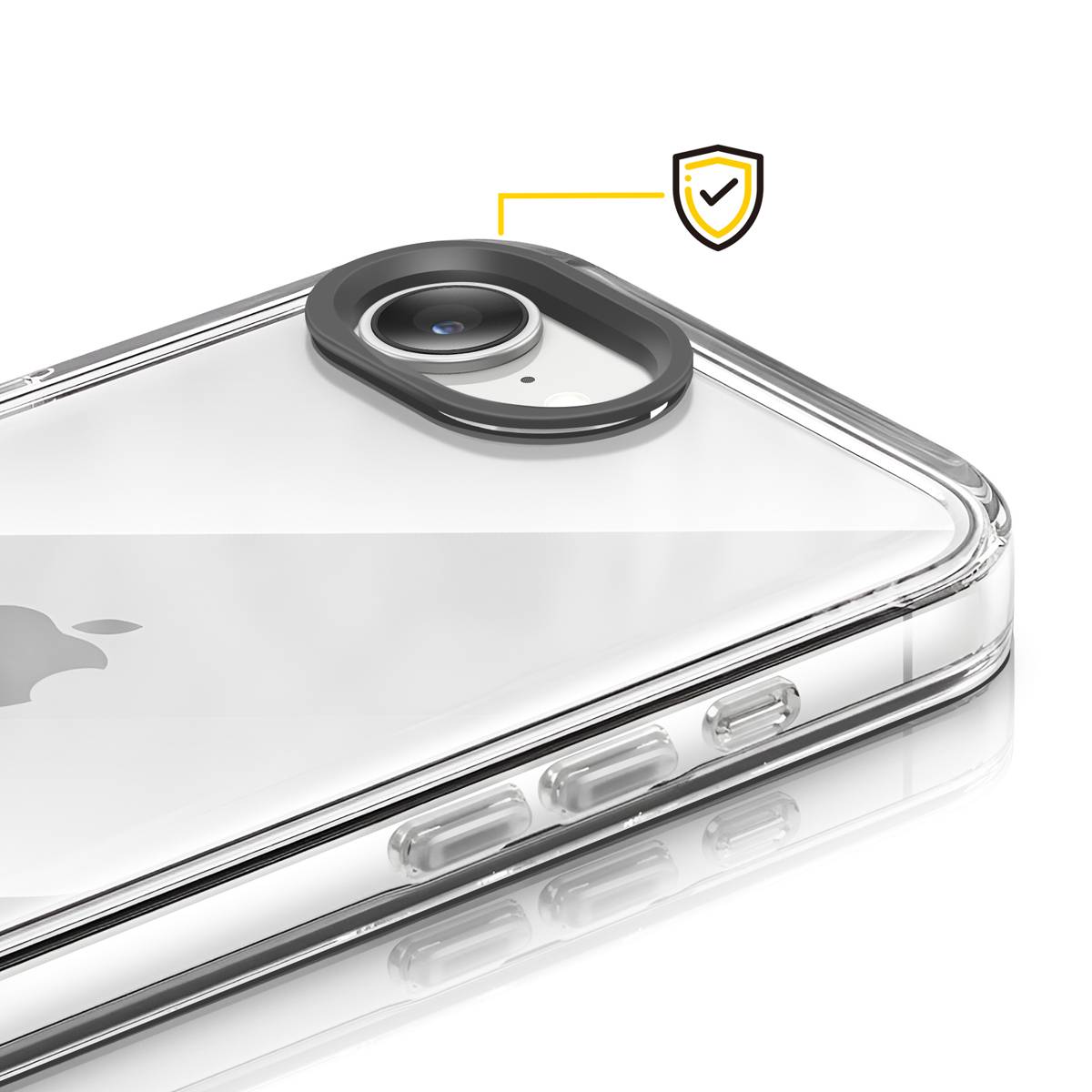 Protection Contour d'Objectif Caméra pour iPhone 16e Anti-rayures-3