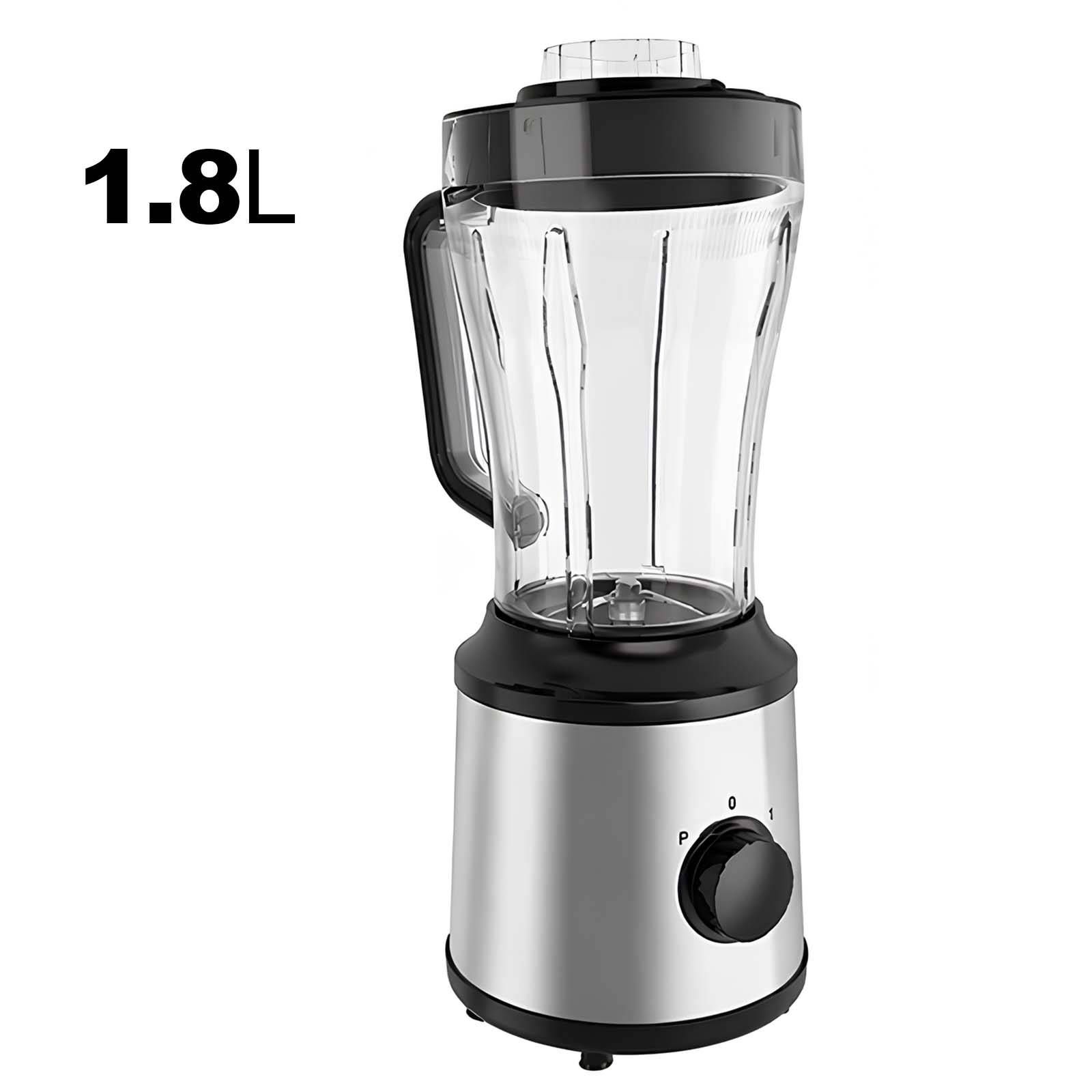 Blender Électrique 350W 1.8L 2 Vitesses avec Lames en Inox Mixage Polyvalent-3