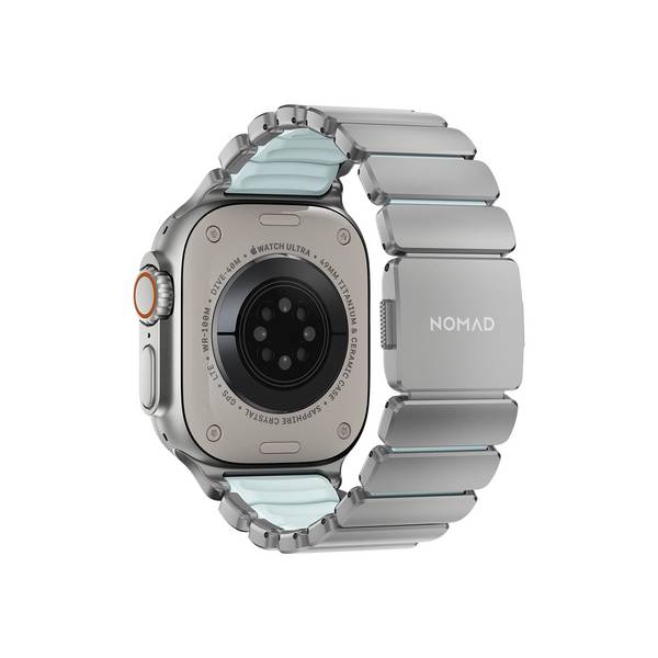 Bracelet pour Apple Watch 49mm Magnétique Design Hybride Modèle Stratos