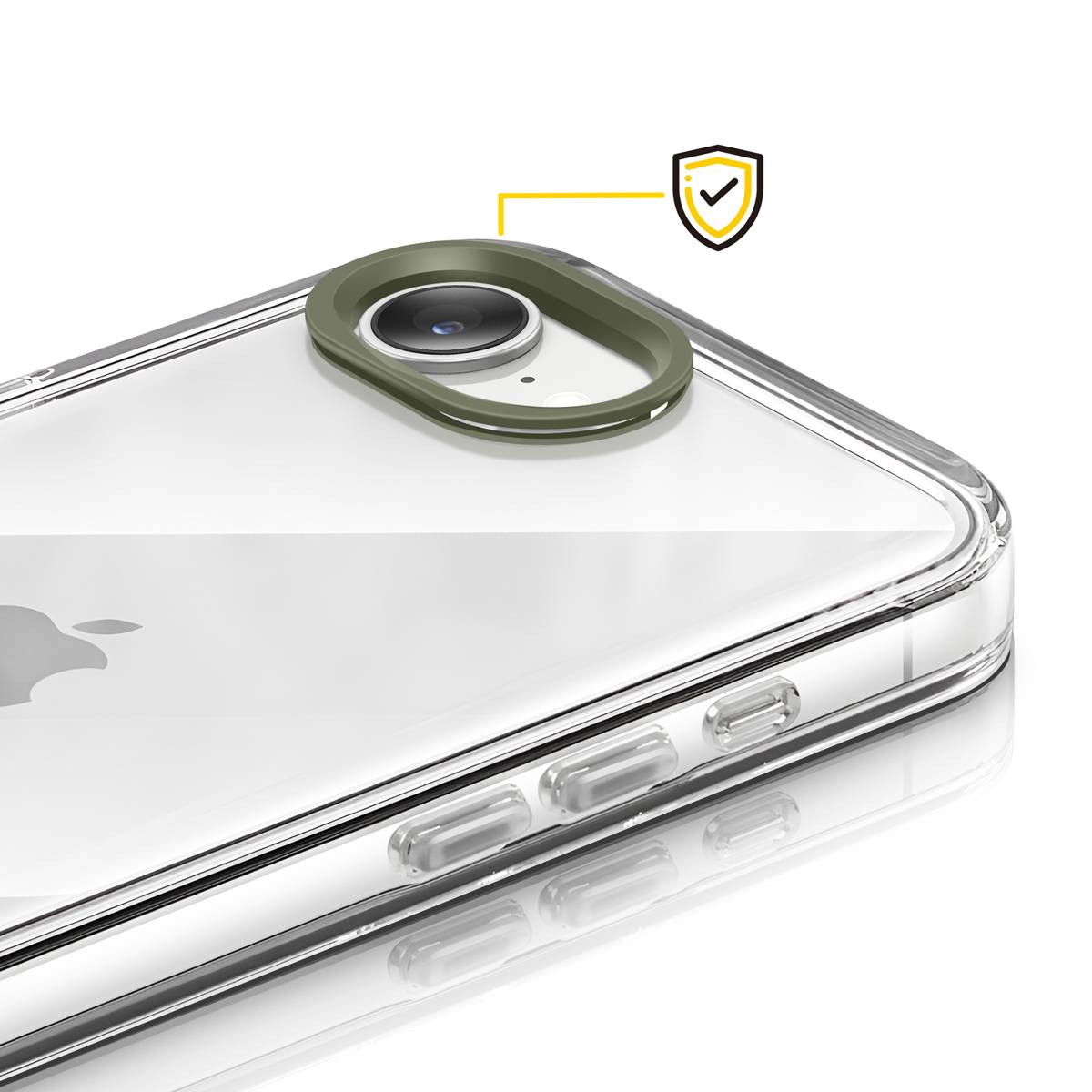 Protection Caméra pour iPhone 16e Contour Objectif Anti-rayures-3