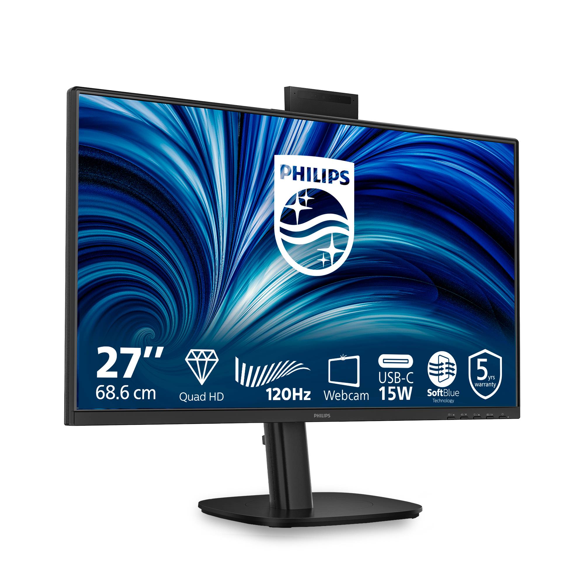PHILIPS 27p 2560x1440 120Hz IPS Flat H/A 150 MM SoftBlue Technology Smart Link Sync Second Screen Harmony TUV EyeSafe US-1