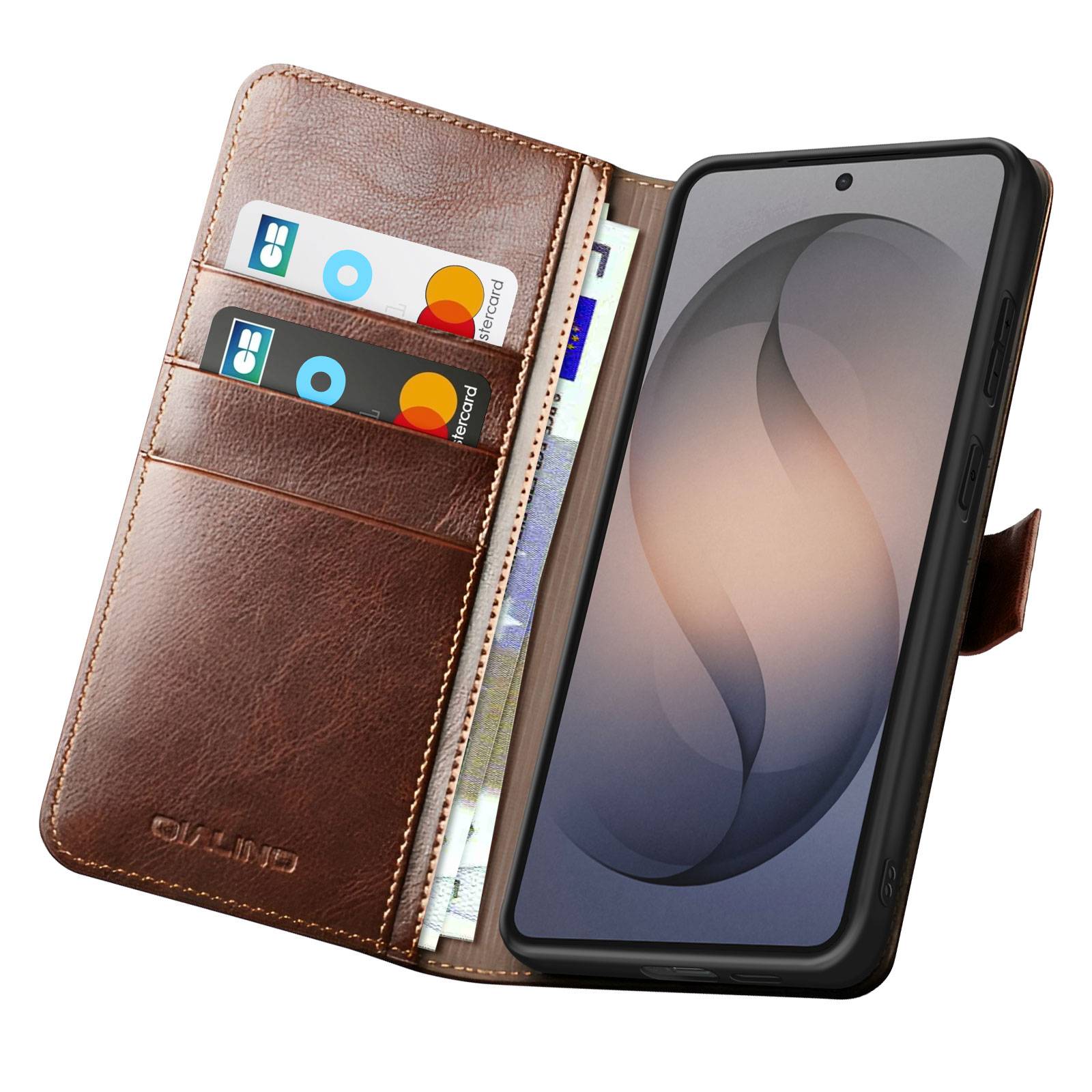 Étui Portefeuille Vintage pour Galaxy S26 avec Support Vidéo-4