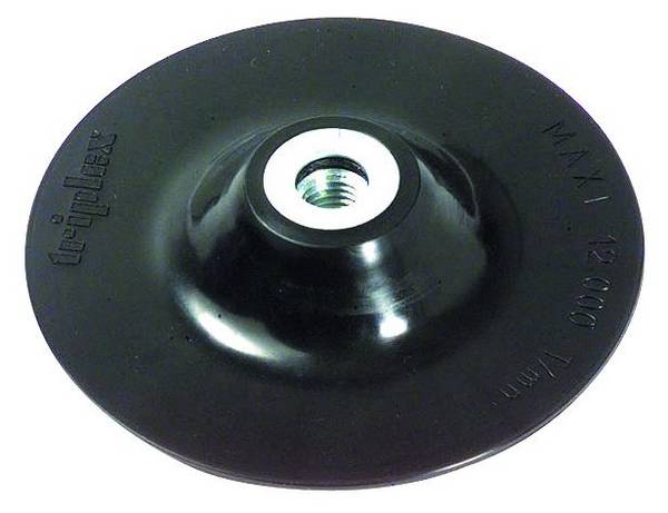 Plateau ponceur caoutchouc pour meuleuse - M14 Ø 115 mm - Tivoly
