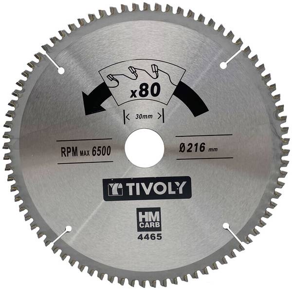 Lame de scie circulaire Tivoly Ø160mm 40 dents carbure multi-matériaux pour scie portative