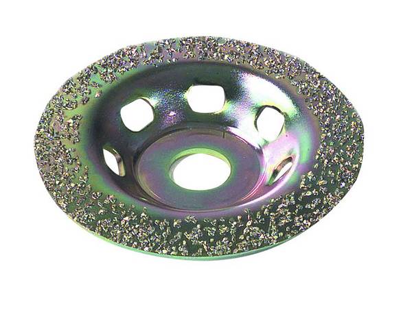 Disque en carbure de tungstène Tivoly - Grain 16 - Ø115 mm pour meuleuse - Décapage intensif