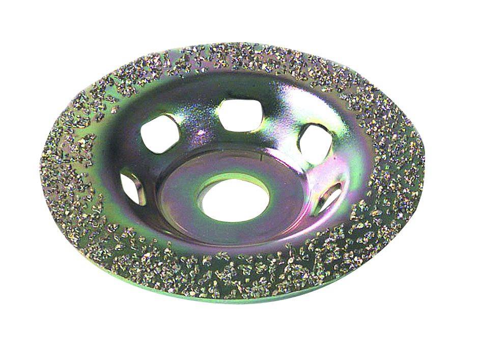 Disque en carbure de tungstène Tivoly - Grain 16 - Ø115 mm pour meuleuse - Décapage intensif-0