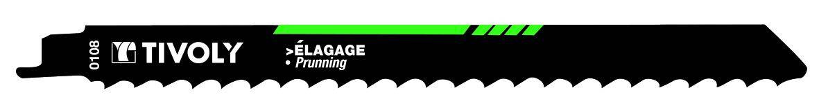 Lame de scie sabre Tivoly - Coupe rapide et droite - Attache universelle - Pour élagage et découpe de branchage-0