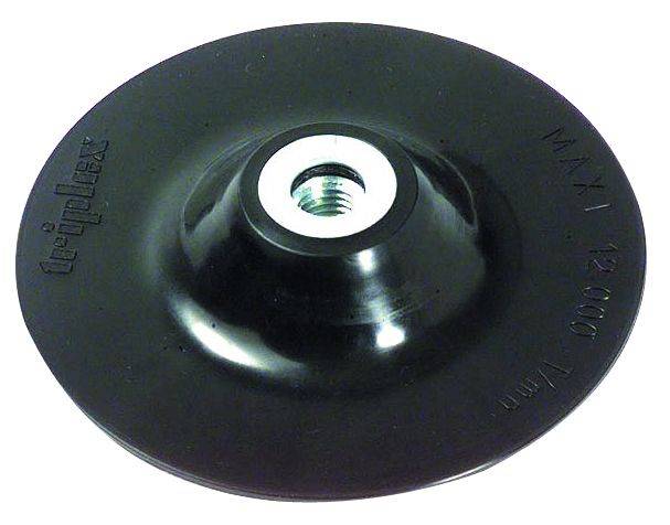 Plateau ponceur caoutchouc pour meuleuse - M14 Ø 125 mm-0