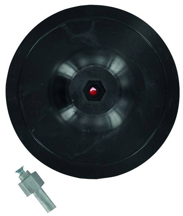 Plateau ponceur auto-agrippant pour perceuse Tivoly caoutchouc Ø125mm tige Ø8mm