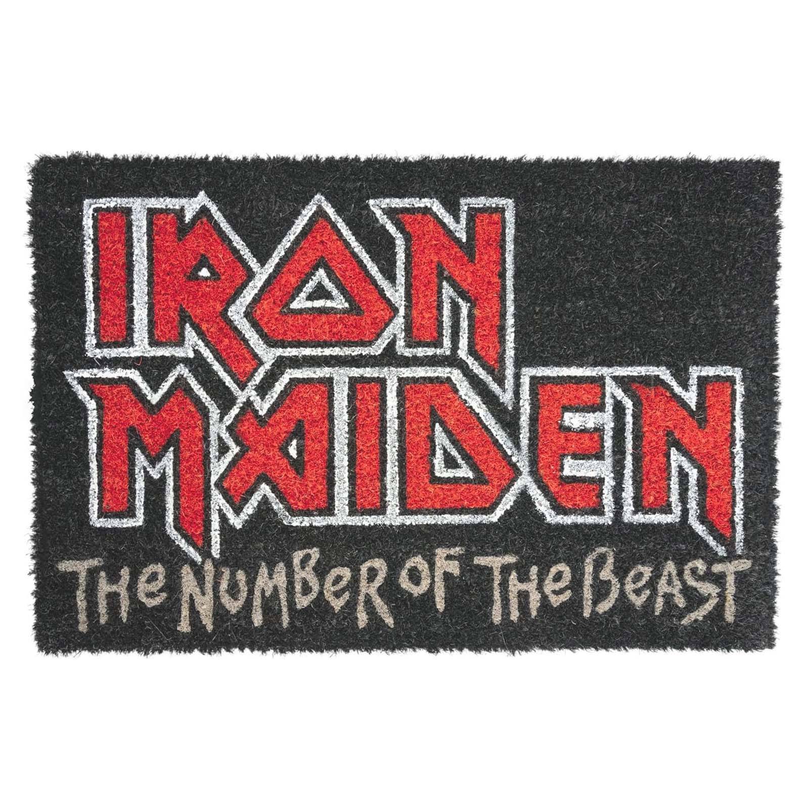 Paillasson Décoratif Iron Maiden The Number of the Beast Antiderapant-1