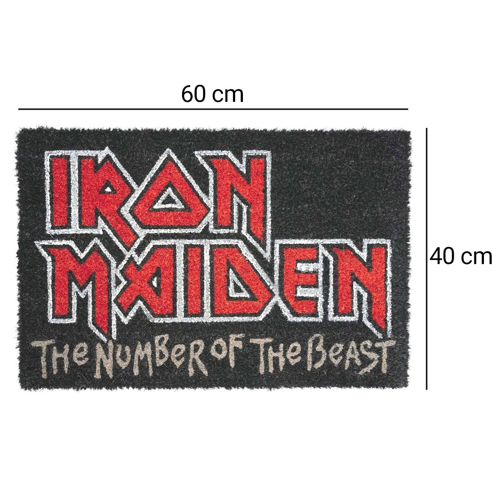 Paillasson Décoratif Iron Maiden The Number of the Beast Antiderapant-3