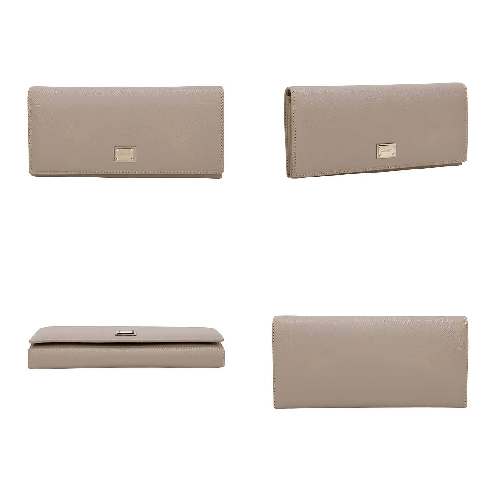 Portefeuille pour Femme Loulou Effet Grainé avec Plaque Métallique Siglée-2