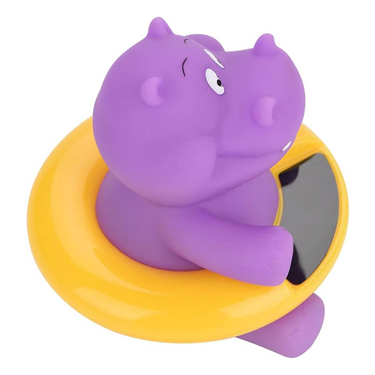 Thermomètre Bain Bébé sans Pile Thermosensible Hippopotame Ludique-0