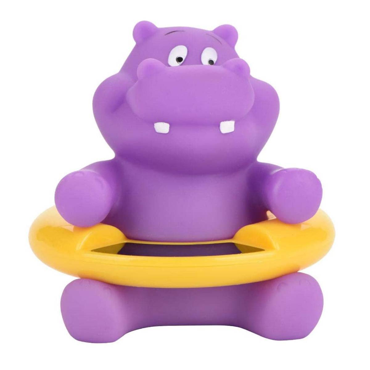 Thermomètre Bain Bébé sans Pile Thermosensible Hippopotame Ludique-1