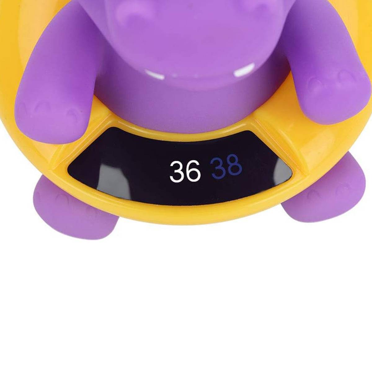 Thermomètre Bain Bébé sans Pile Thermosensible Hippopotame Ludique-2