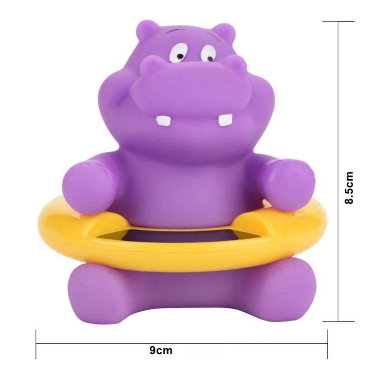 Thermomètre Bain Bébé sans Pile Thermosensible Hippopotame Ludique-3