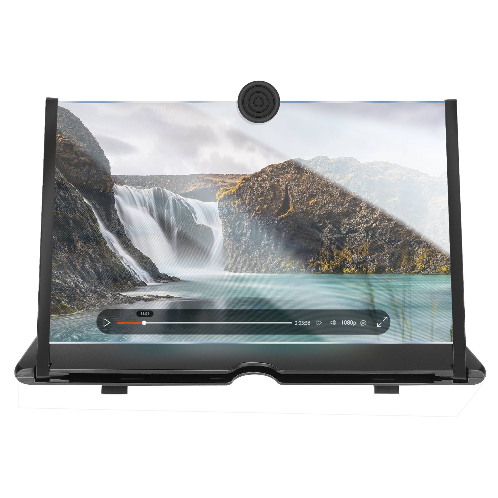 Amplificateur Écran 3D 12 pouces pour Smartphone Lentille HD Pliable-0
