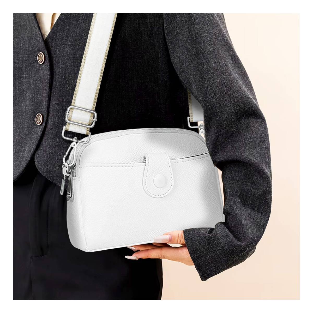 Pochette à Bandoulière pour Femme Élégante et Polyvalente-2