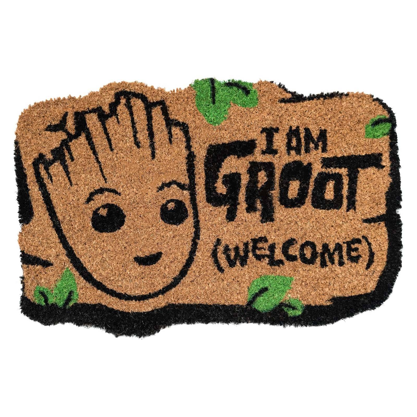 Paillasson de Décoration Motif I Am Groot 60x40cm Antidérapant-1