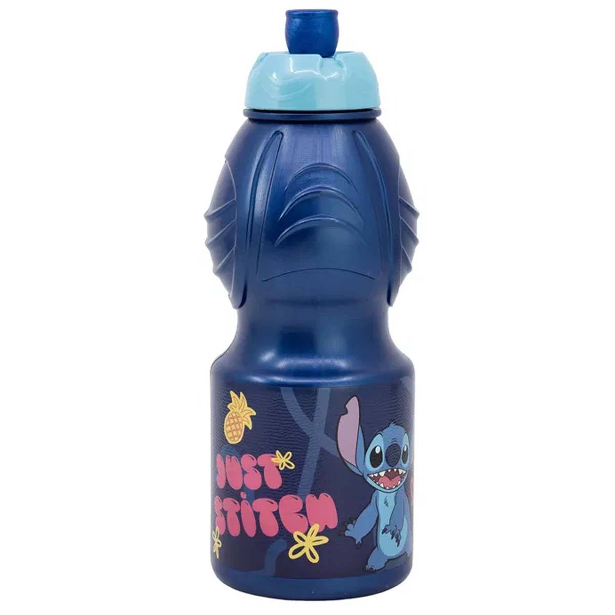 Gourde 400 ml Sport pour Enfant Stitch avec Bouchon à Tirette-1