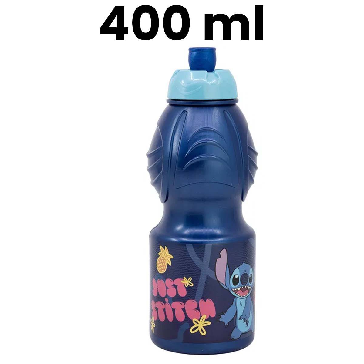 Gourde 400 ml Sport pour Enfant Stitch avec Bouchon à Tirette-3