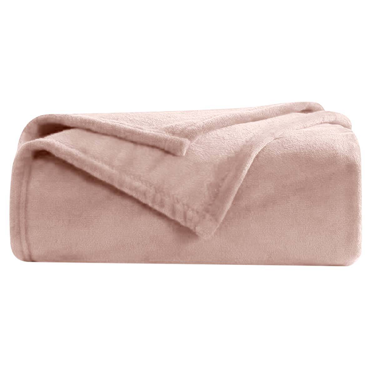Couverture Douce et Confortable 150×200cm à Texture Polaire Unie-1