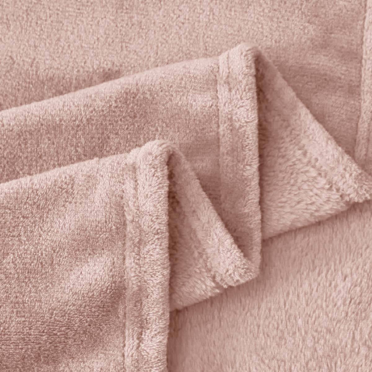 Couverture Douce et Confortable 150×200cm à Texture Polaire Unie-2