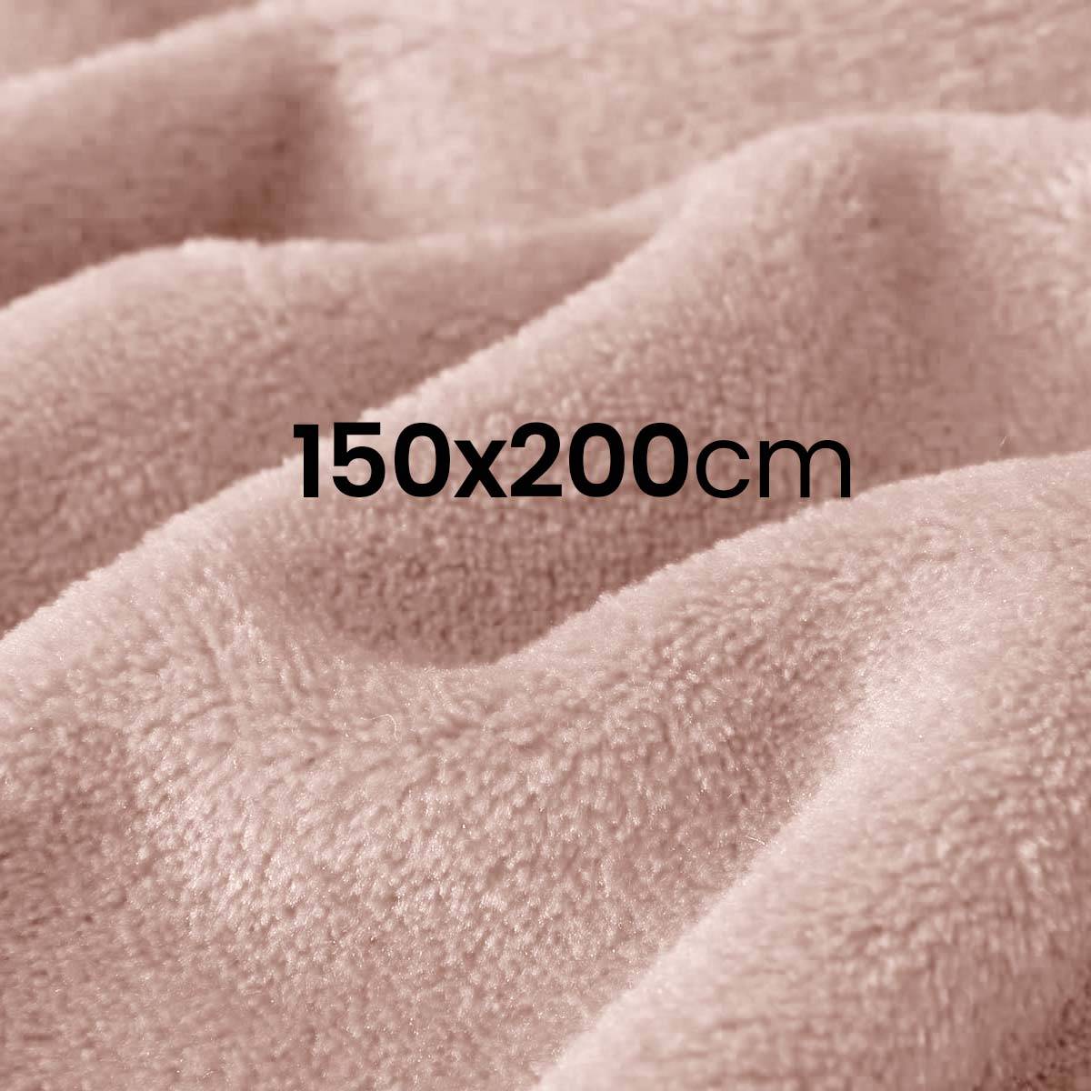 Couverture Douce et Confortable 150×200cm à Texture Polaire Unie-3