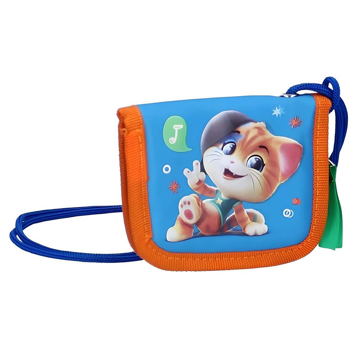 Portefeuille Tour de Cou pour Enfant Zippé en Polyester Compact-1