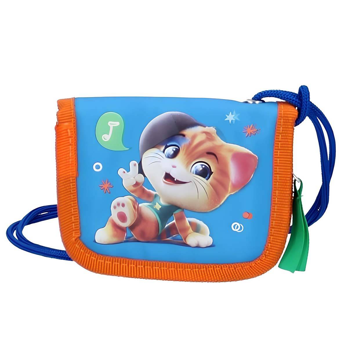 Portefeuille Tour de Cou pour Enfant Zippé en Polyester Compact-3