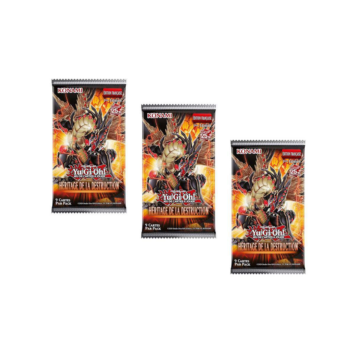 Set de 3 Boosters Cartes à Jouer Héritage de la Destruction-1
