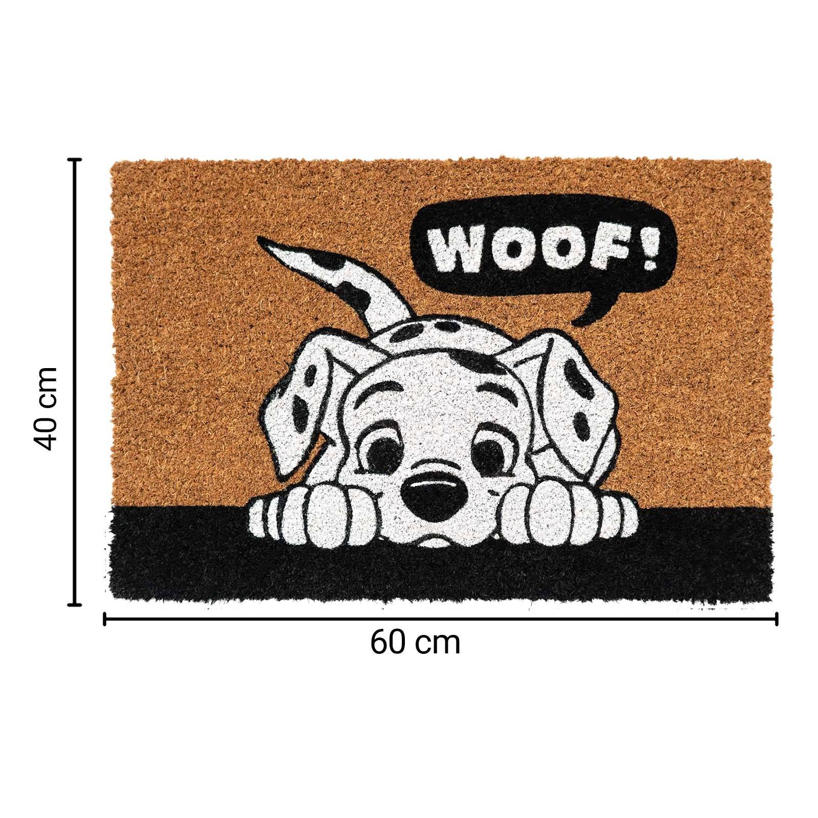 Paillasson Décoratif Motif Chiot Dalmatien 40x60cm Antidérapant-3