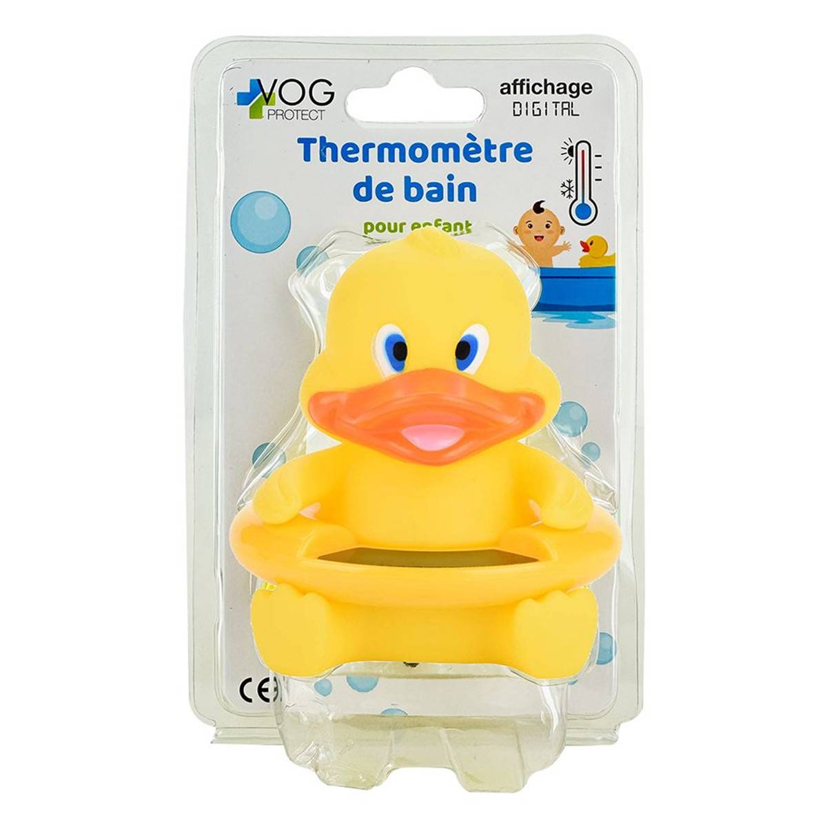 Thermomètre de Bain Thermosensible pour Bébé sans Pile Forme Canard-4