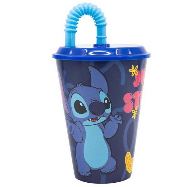 Gobelet 430 ml pour Enfant avec Paille Rigide Stitch