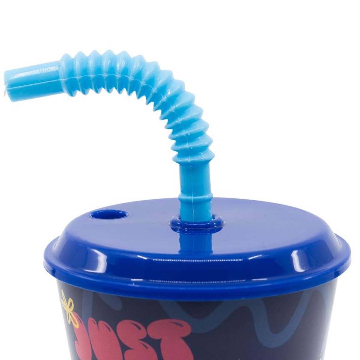 Gobelet 430 ml pour Enfant avec Paille Rigide Stitch-2