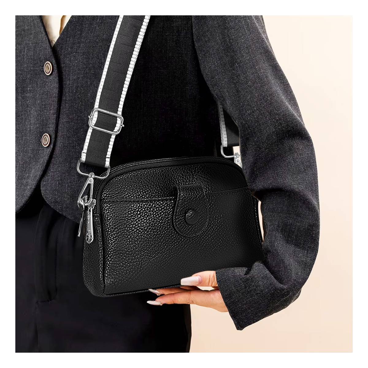 Pochette à Bandoulière pour Femme Élégante et Polyvalente-2