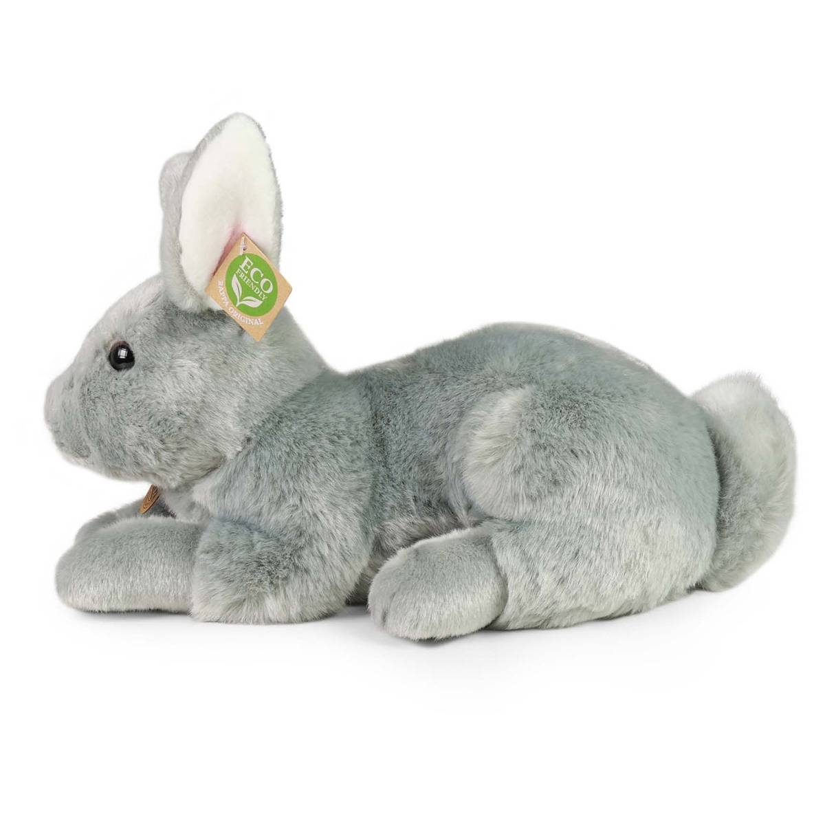 Peluche Lapin 33cm Réaliste Ultra Doux en Matière Recyclée Écologique-0