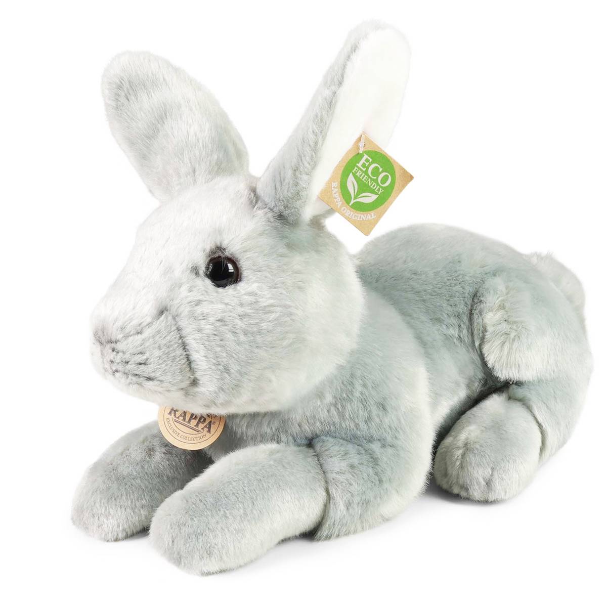 Peluche Lapin 33cm Réaliste Ultra Doux en Matière Recyclée Écologique-1