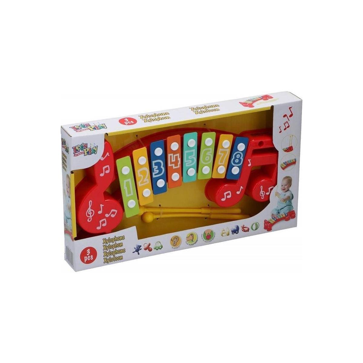Xylophone pour Enfant 1 an et plus avec 8 Notes Colorées et 2 Baguettes-4