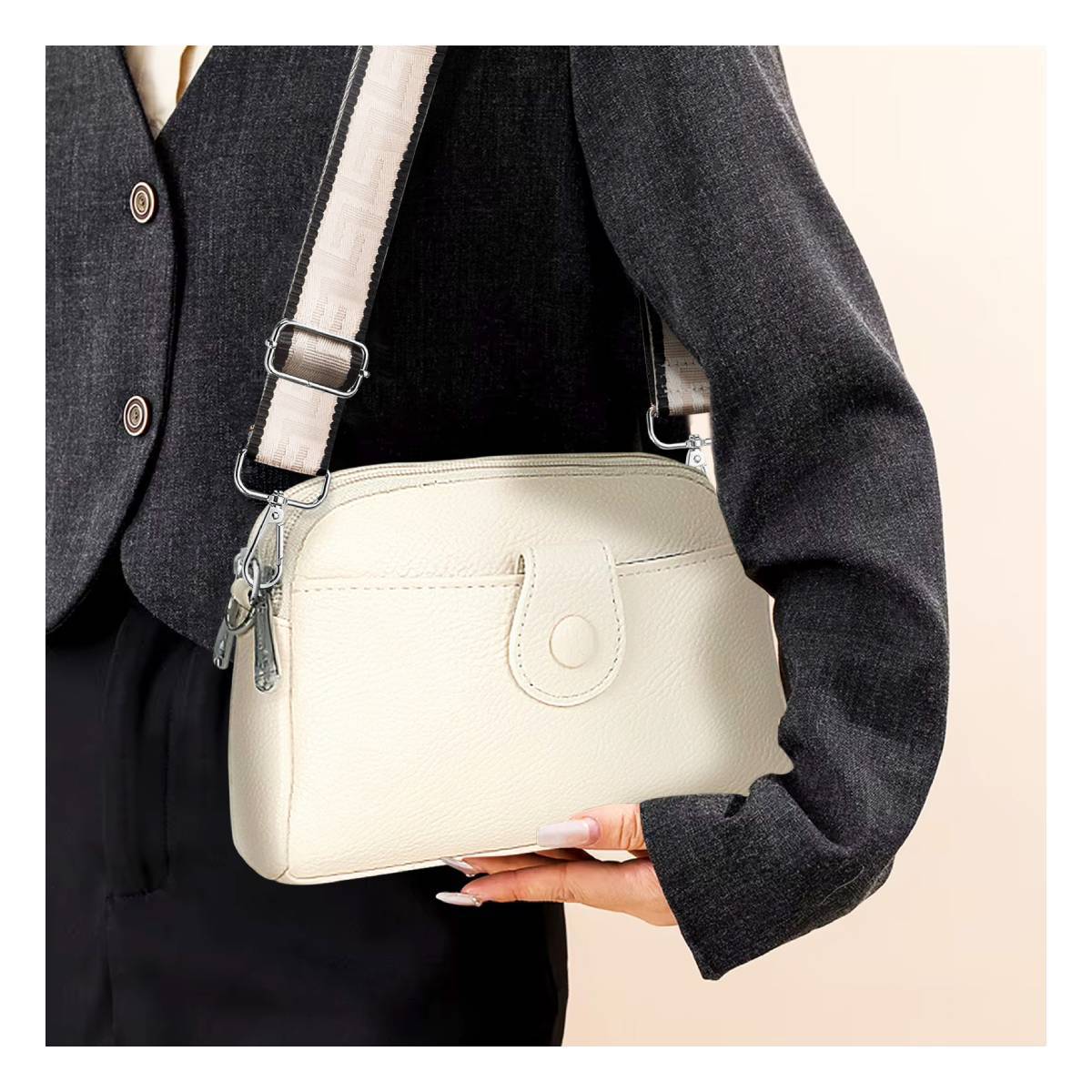 Pochette à Bandoulière pour Femme Élégante et Polyvalente-2