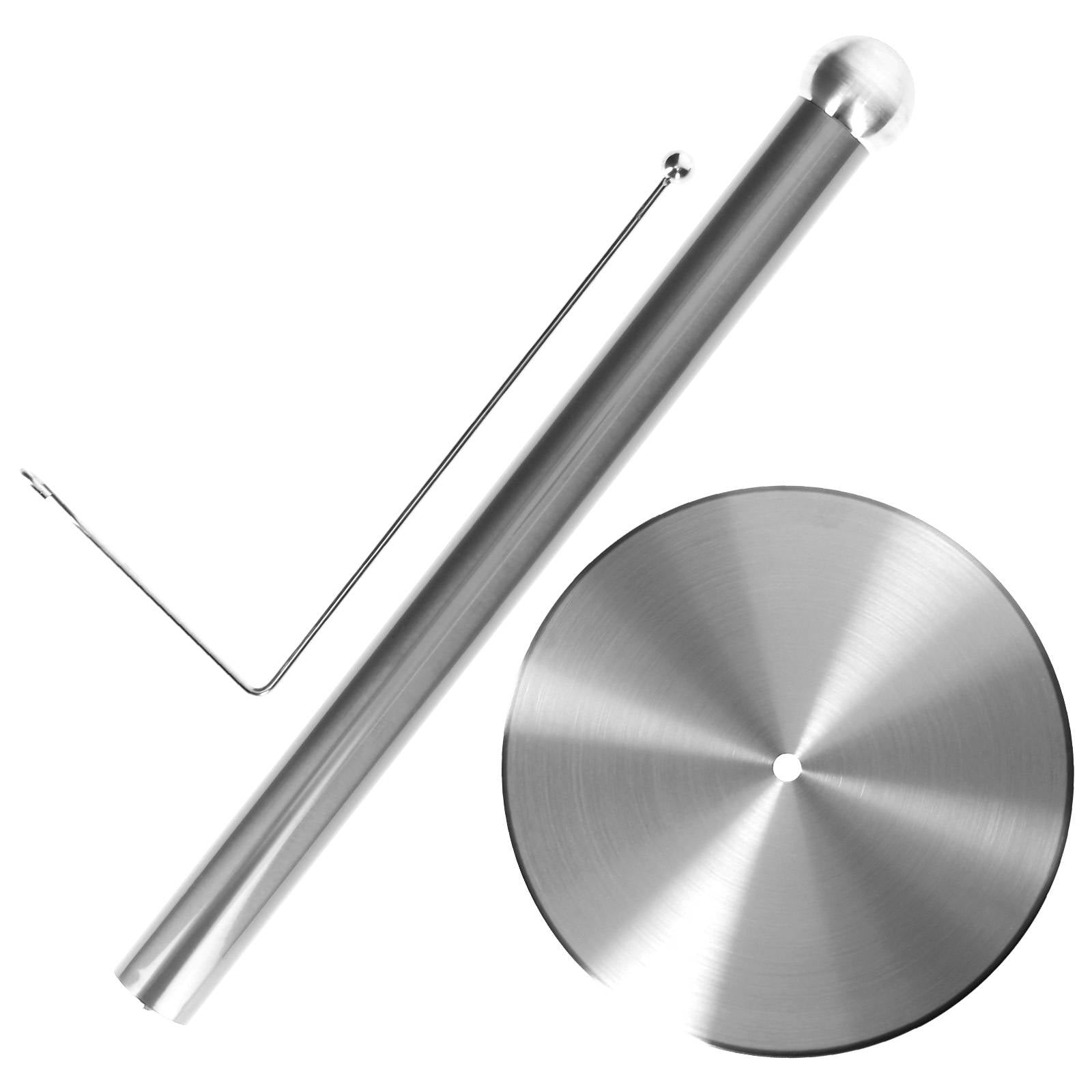 Porte Rouleaux Essuie Tout en Acier Inox avec Tige Latéral de Maintien-2