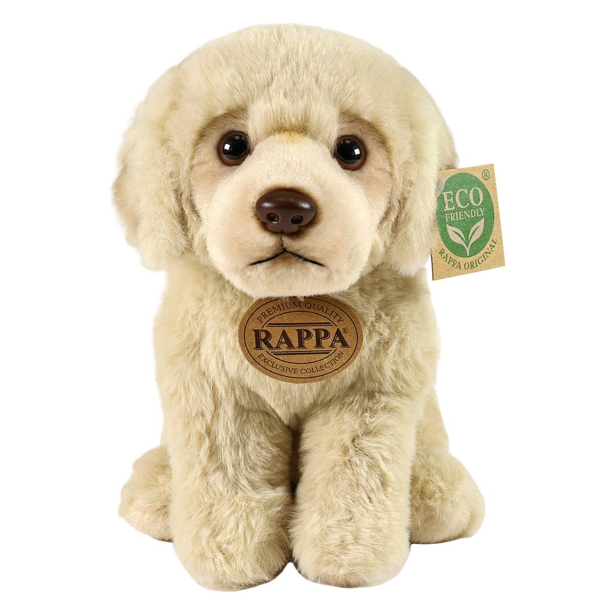 Peluche Chien Labrador Assis 23cm Édition Eco-Friendly Ultra Doux-0