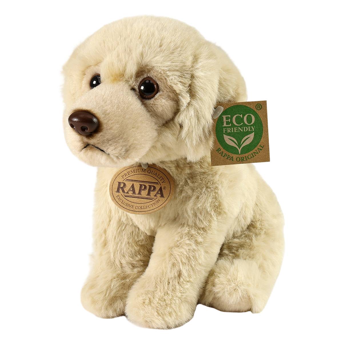 Peluche Chien Labrador Assis 23cm Édition Eco-Friendly Ultra Doux-1